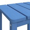 vidaXL Adirondack-Gartentisch Meeresblau 38x38x46 cm HDPE