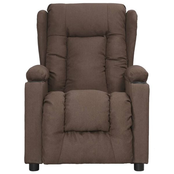vidaXL Relaxsessel Taupe Stoff