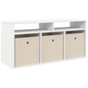 vidaXL Lowboard mit Schubladen Wei&szlig; 102 x 32 x 48,5 cm