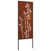 vidaXL Garten Sichtschutz-Leinwand Rostig 50 x 140 cm Wetterfeststahl