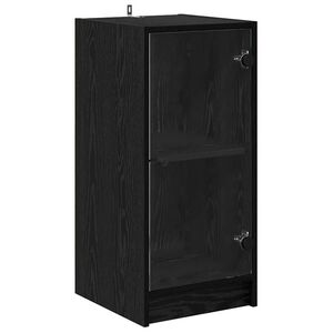 vidaXL Sideboard Schwarz Eichen-Optik 35 x 37 x 76 cm Holzwerkstoff