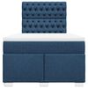 vidaXL Boxspringbett mit Matratze Blau 120x200 cm Stoff