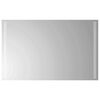 vidaXL LED-Badezimmerspiegel Transparent 80 x 50 cm Geh&auml;rtetes Glas