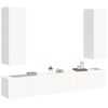 vidaXL 5-tlg. TV-Schrank-Set Wei&szlig; Holzwerkstoff