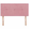 vidaXL Kopfteil mit Kopfteil Rosa 80 cm Kunstleder