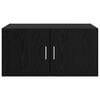 vidaXL Wandschrank Wandmontiert Schwarz Eichen-Optik 80 x 42,5 x 40 cm