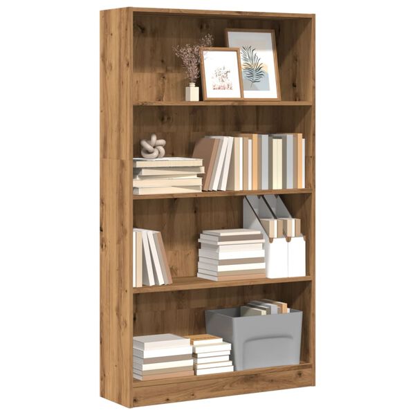 vidaXL B&uuml;cherregal Artisan-Eiche 80x24x143 cm Holzwerkstoff