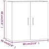 vidaXL Wandschrank Weiß 60x30x60 cm Holzwerkstoff