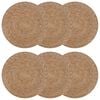 vidaXL Seegraskissen 6 stk. Natur 100% Seegras