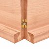 vidaXL Tischplatte Hellbraun 120x50x(2-6)cm Massivholz Eiche Behandelt