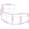 vidaXL Boxspringbett mit Matratze Rosa 140x200 cm Samt