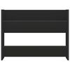vidaXL Wand-Schuhschrank Schwarz 80x18x60 cm Holzwerkstoff