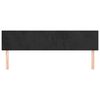 vidaXL Kopfteile 2 Stk. Schwarz 100x5x78/88 cm Samt