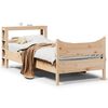 vidaXL Massivholzbett mit Kopfteil 75x190 cm Kiefer