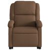 vidaXL Massagesessel mit Aufstehhilfe Braun Stoff