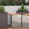vidaXL Gartenbank Edelstahl 40 x 40 x 43 cm