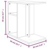 vidaXL Beistelltisch Grau Sonoma 50x30x50 cm Holzwerkstoff