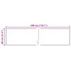 vidaXL Teppich Druck Creme 300 x 80 cm Polyester und PVC