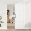 vidaXL Schiebet&uuml;r Wei&szlig; 83 x 211 cm Massives Kiefernholz