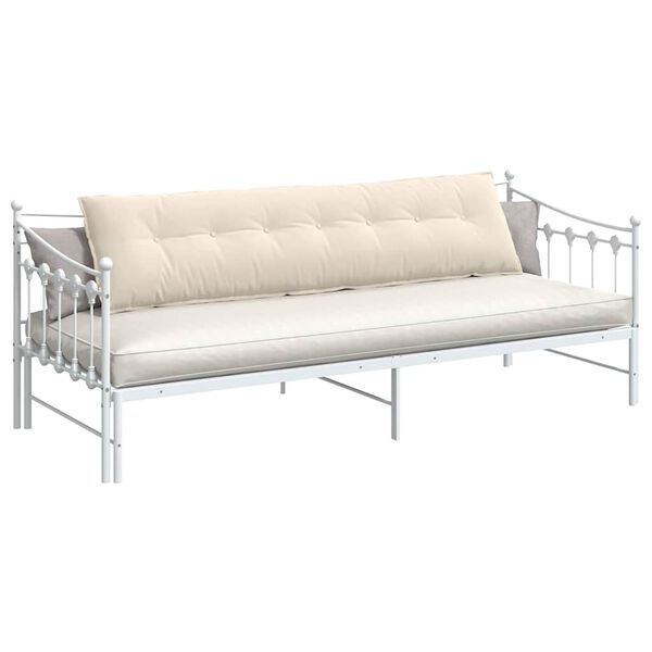 vidaXL R&uuml;ckenkissen Beige 200 x 50 cm Mikrofaserstoff