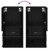 vidaXL Wandmontierte TV-Schr&auml;nke 2 pcs Schwarz Eichen-Optik