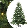 vidaXL K&uuml;nstlicher Weihnachtsbaum mit 300 LEDs Gr&uuml;n 240 cm PE und PVC