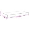 vidaXL Schweberegale 2 Stk. Hochglanz-Grau 50x23x3,8 cm MDF