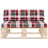 vidaXL Outdoor-Mittelsofa Paletten Impr&auml;gniertes Kiefernholz