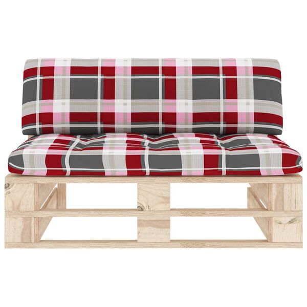 vidaXL Outdoor-Mittelsofa Paletten Impr&auml;gniertes Kiefernholz