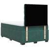 vidaXL Boxspringbett mit Matratze Dunkelgr&uuml;n 120x200 cm Samt