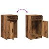 vidaXL Schminktisch mit Spiegelbeleuchtung 3 pcs Braun Holzwerkstoff
