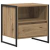 vidaXL Nachttisch 2 pcs Kunsthandwerk Eiche 50 x 39,5 x 50 cm