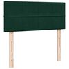 vidaXL Ottoman-Bett mit Matratze Dunkelgr&uuml;n 120x190 cm Samt
