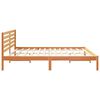 vidaXL Bettrahmen Wachsbraun 200 x 200 cm Massives Kiefernholz