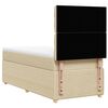 vidaXL Boxspringbett mit Matratze Creme 90x200 cm Stoff
