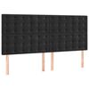 vidaXL Bettgestell ohne Matratze Schwarz 160x200 cm Samt