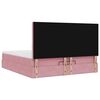 vidaXL Ottoman-Bett mit Matratzen Rosa 200x200 cm Samt