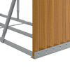 vidaXL Kaminholzunterstand Holzoptik 300x45x100 cm Verzinkter Stahl