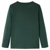 Kinder-Langarmshirt Dunkelgrün 92