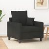 vidaXL Sessel Schwarz 60 cm Stoff