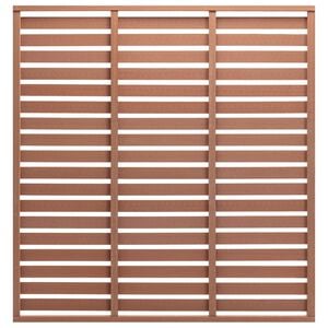 vidaXL Zaunplatte WPC 180x180 cm Braun
