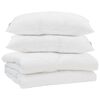 vidaXL Sommerdecke mit Kissen 3 pcs Wei&szlig; Mikrofaser