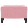 vidaXL Fu&szlig;hocker Rosa 60x50x41 cm Samt
