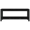 vidaXL Gartenbank Schwarz 108x35x45 cm Massivholz Kiefer
