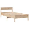 vidaXL Massivholzbett ohne Matratze 75x190 cm Kiefernholz