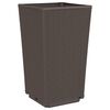 vidaXL Pflanzk&uuml;bel 4 Stk. Braun 32,5x32,5x57 cm PP