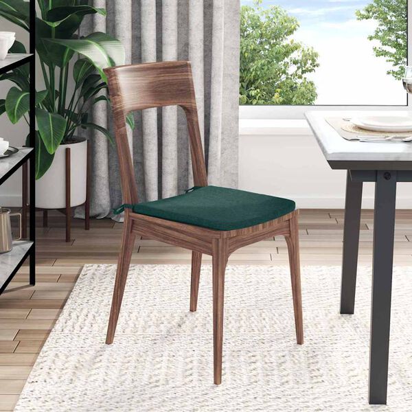 vidaXL Sitzkissen 4 pcs Dunkelgr&uuml;n 40 x 40 x 3 cm Stoff