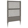 vidaXL Trellis mit Spike Grau 99 x 6 x 165 cm PP