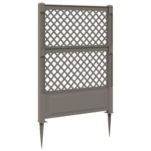 vidaXL Trellis mit Spike PP Grau