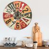 vidaXL Wanduhr Mehrfarbig 60 cm MDF